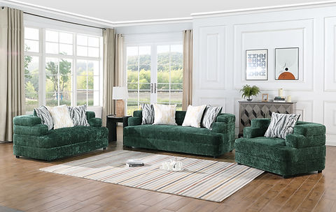 Stepso Green Boucle Living Room Set S1400