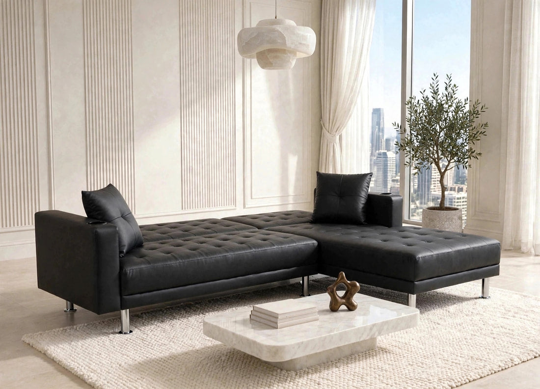 William Black PU Reversible Sectional