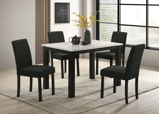 Resia Black/White Dining Set 2120