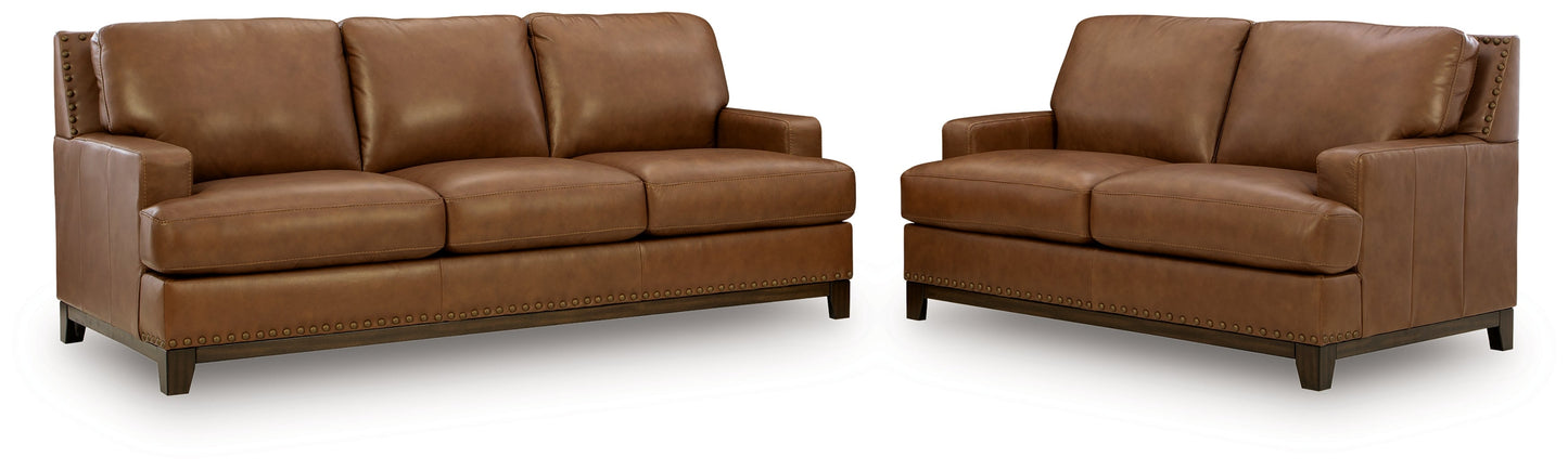 Saonara Sofa and Loveseat in Amber | PC731093