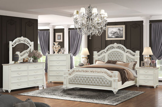 Marya Collection White Bedroom Set