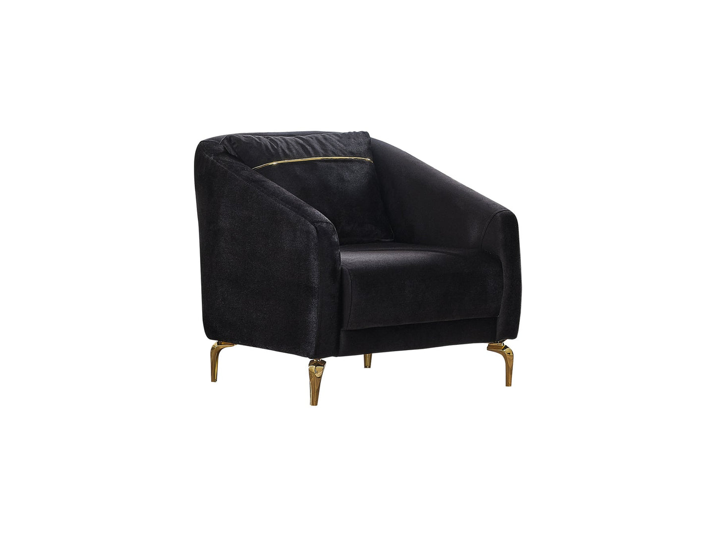 Senfoni 3-pieces (Sofa & Loveseat & Chair) Livingroom Set Black