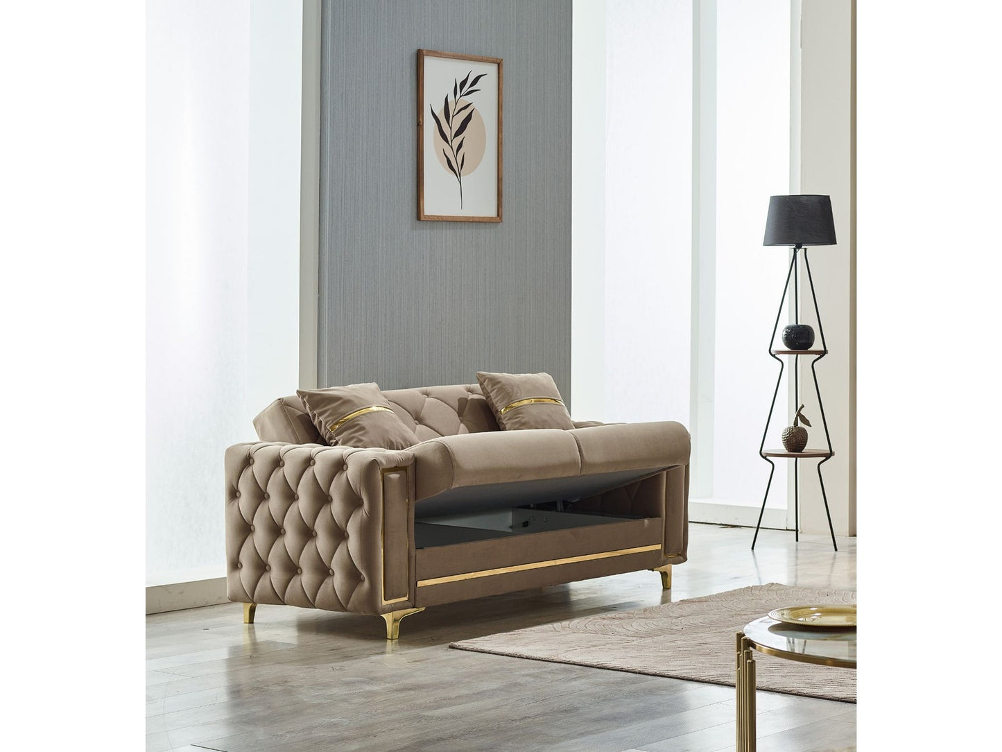 Bolivya 3-pieces (Sofa & Loveseat & Chair) Livingroom Set Beige