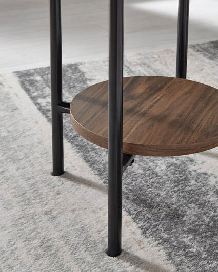 Wrenwich Brown/Black/White Table (Set of 3) T167