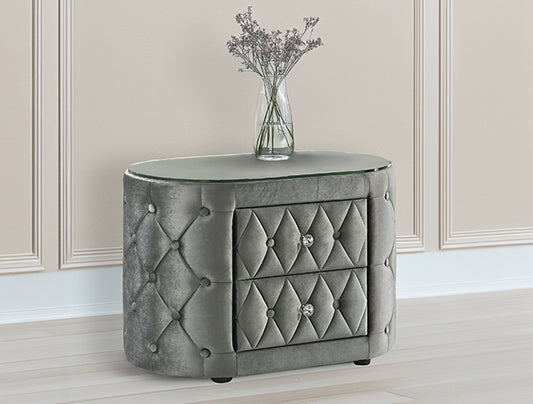 5212 Grey Voltare nightstand ×2