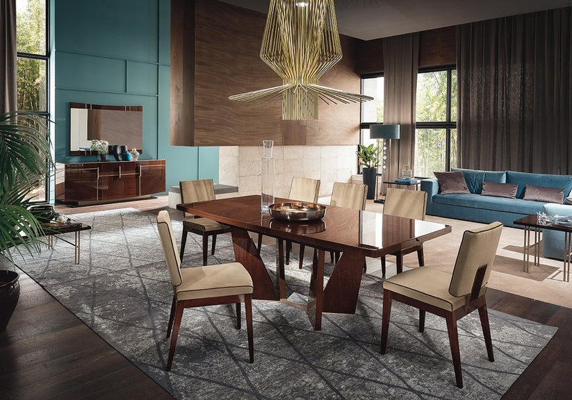 Bellagio Italian Luxury 7pc Dining Room Set