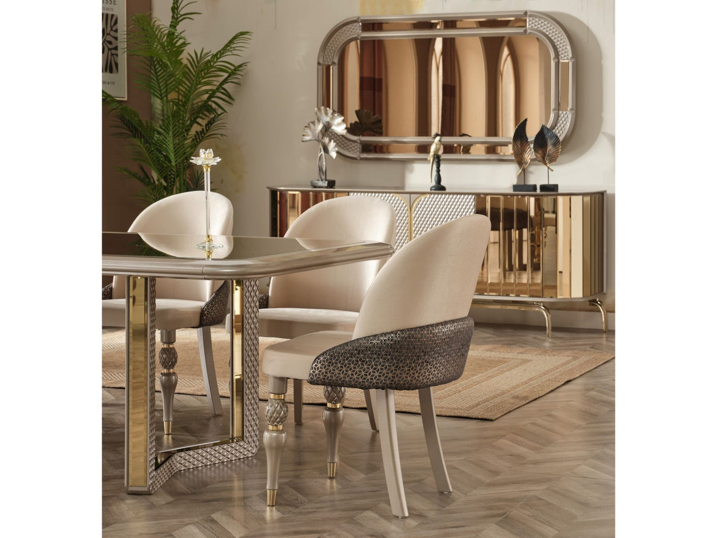 Madrid Diningroom Set(79"Dining Table & 6 Dining Chair)
