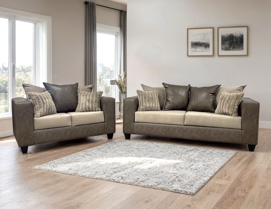 Latte Sofa and Loveseat  110