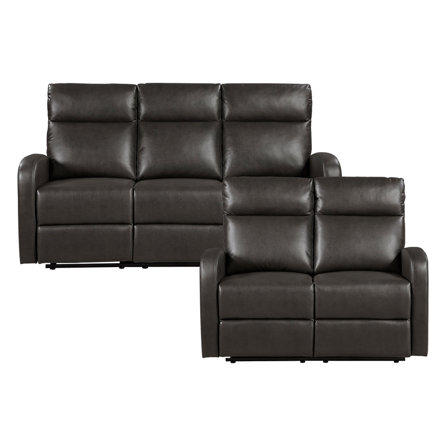 Allen Espresso Reclining Living Room Set 9147