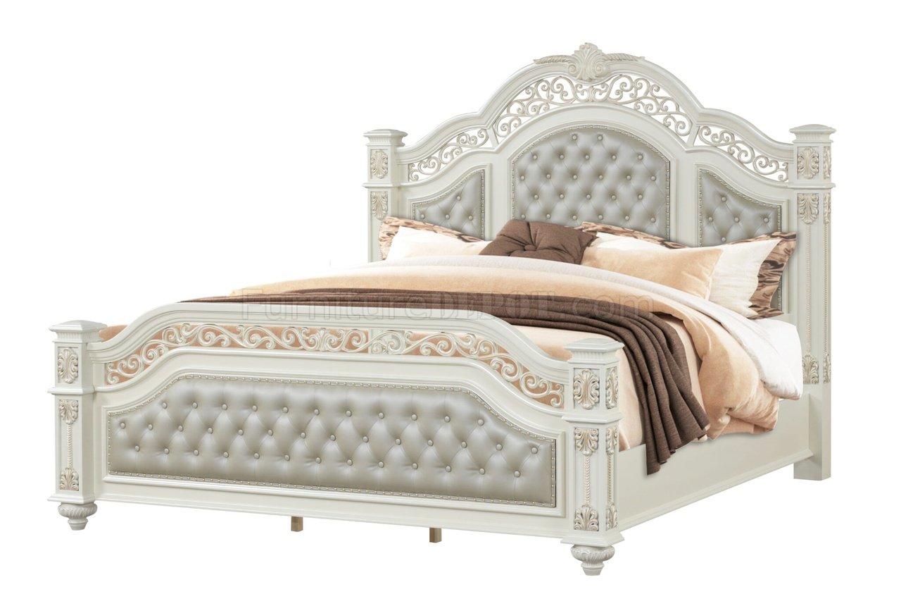 Marya Collection White Bedroom Set
