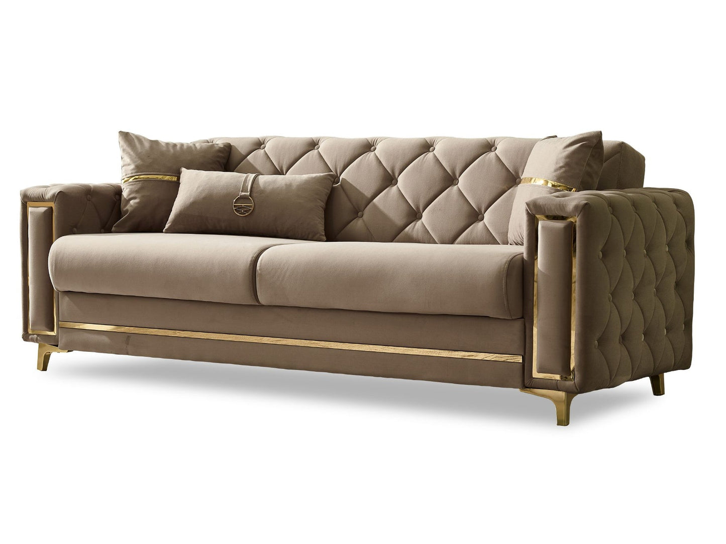Bolivya 3-pieces (Sofa & Loveseat & Chair) Livingroom Set Beige