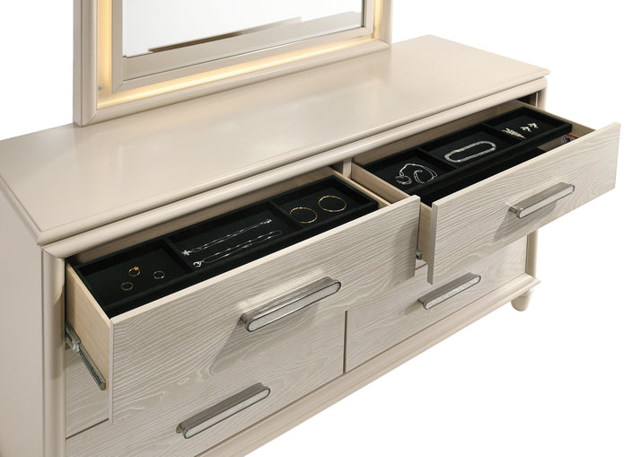 Aviana Cappuccino Foam LED Bedroom Set B6650