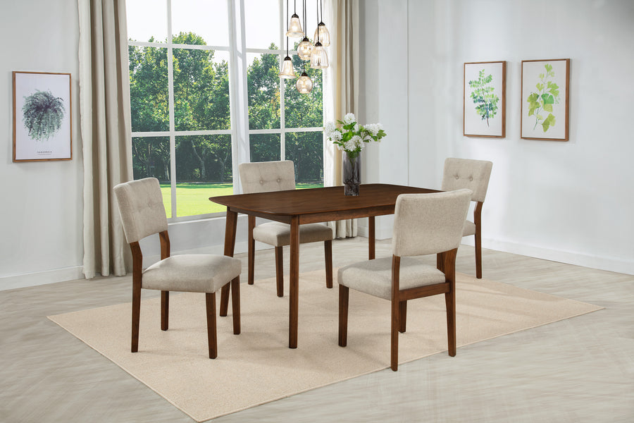 Gregory Beige/Brown Dining Set 2230