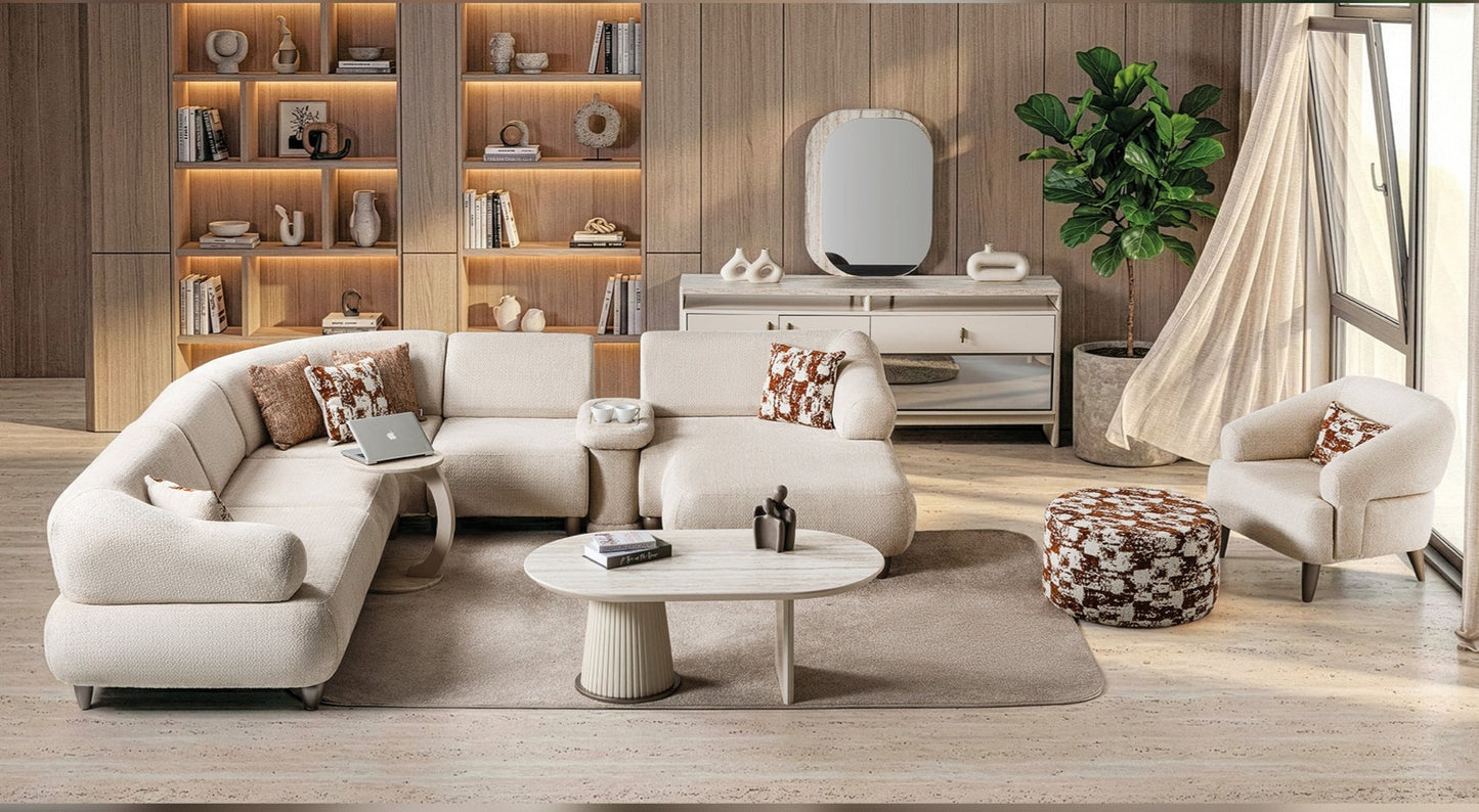Bern Modular Sectional Sofa Cream