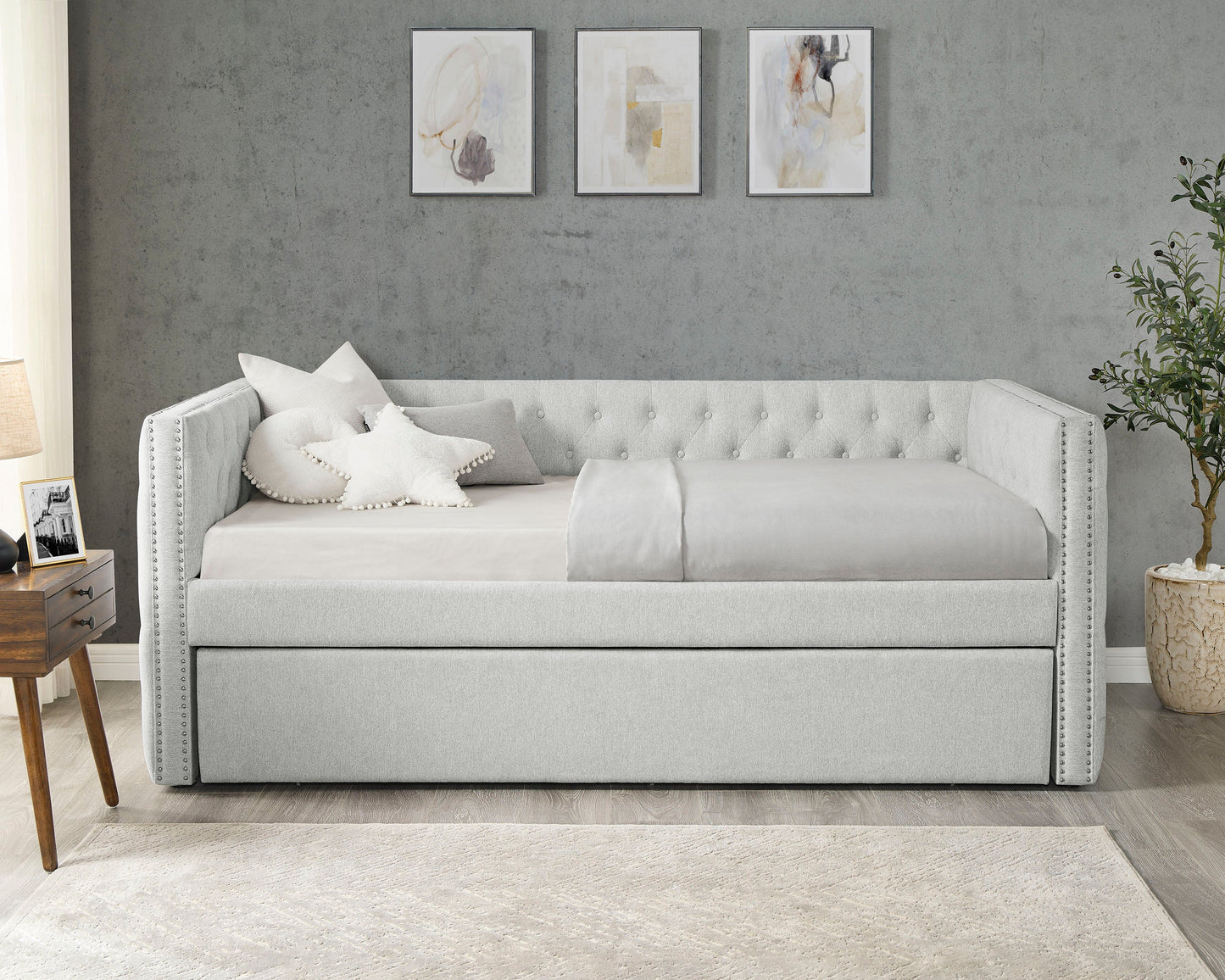 Trina Dove Twin Daybed with Trundle | 5335