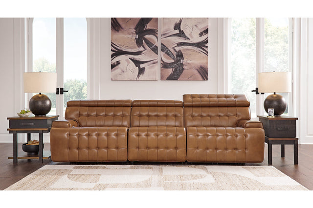 Temmpton Chocolate 3-Piece Power Reclining Sectional Sofa U92708