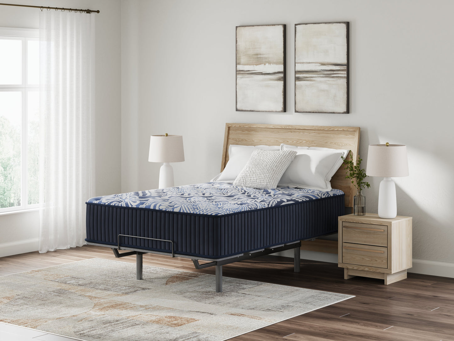 Soho Blue 15" Firm King Luxe Mattress M496