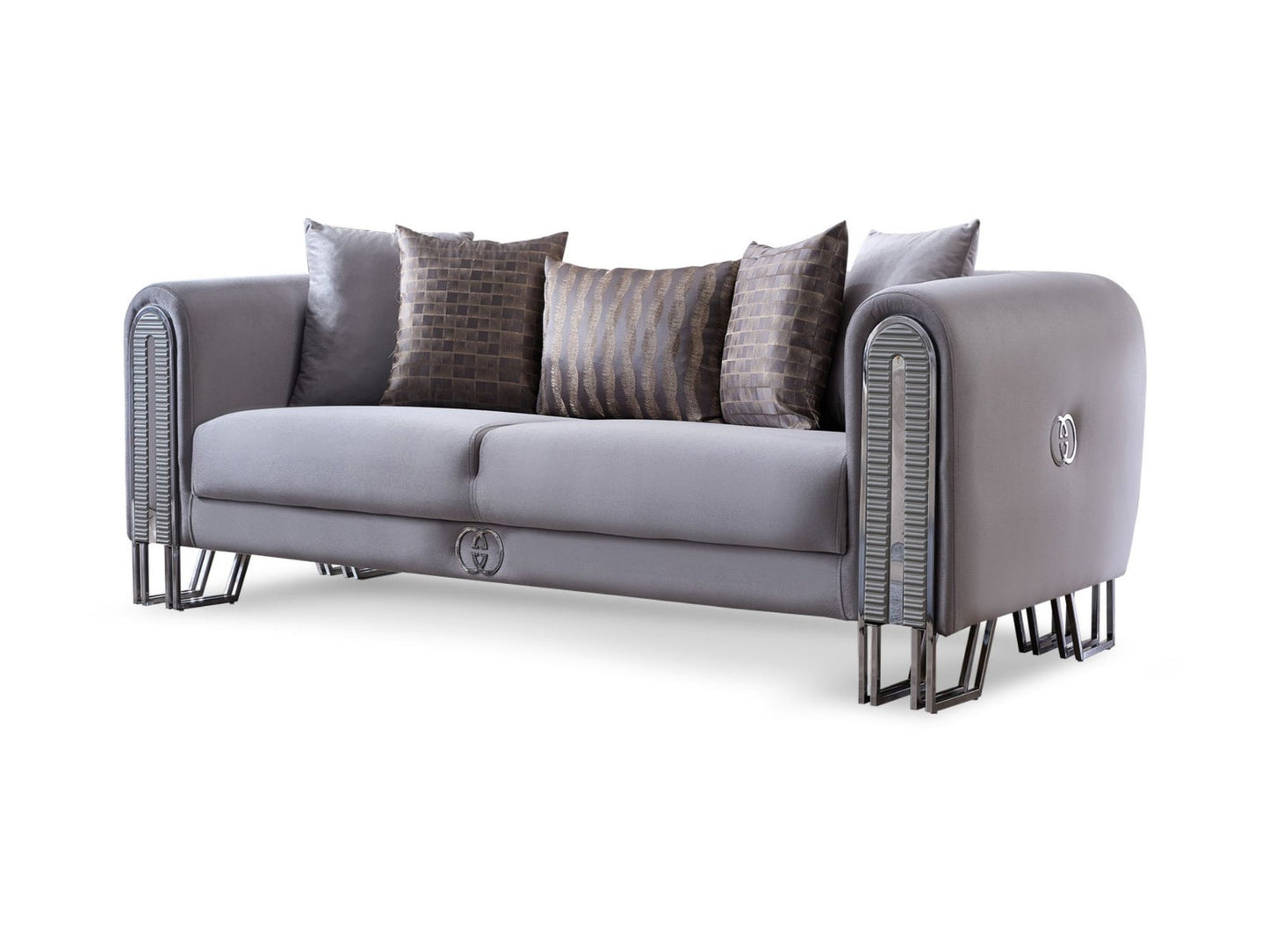 Kapadokya 3-pieces (Sofa & Loveseat & Chair) Livingroom Set Grey