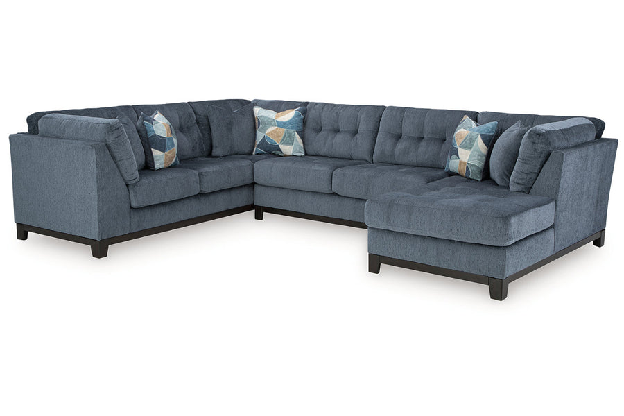 Maxon Navy 3pc Sectional with Chaise 33003