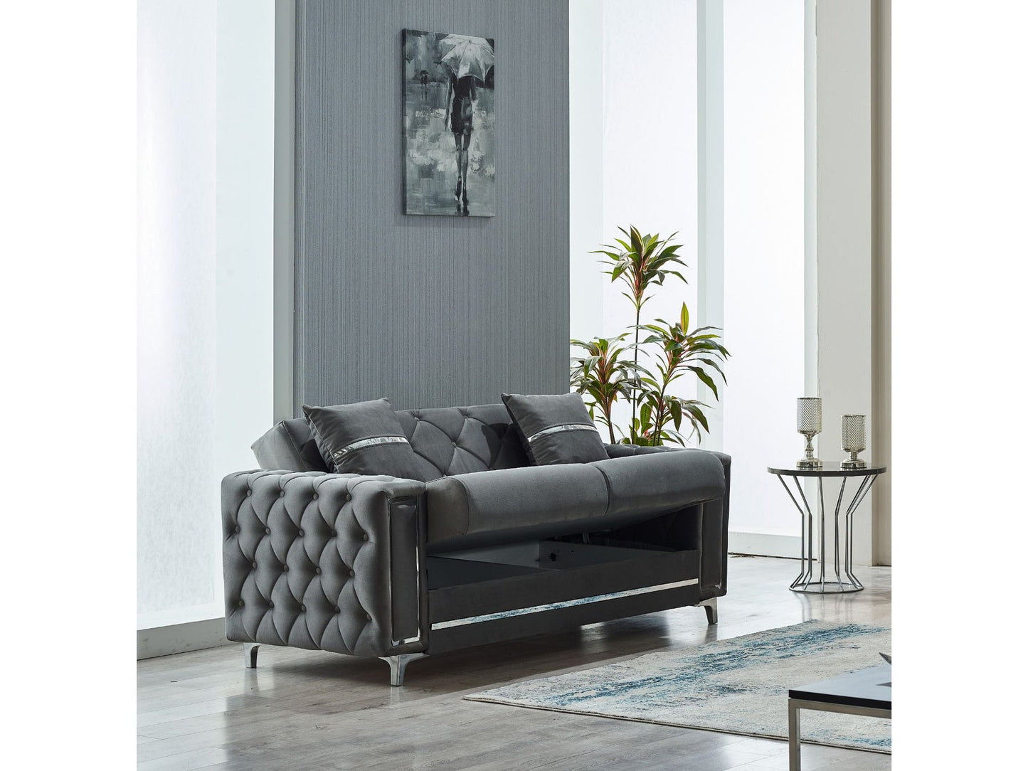 Bolivya 3-pieces (Sofa & Loveseat & Chair) Livingroom Set Grey