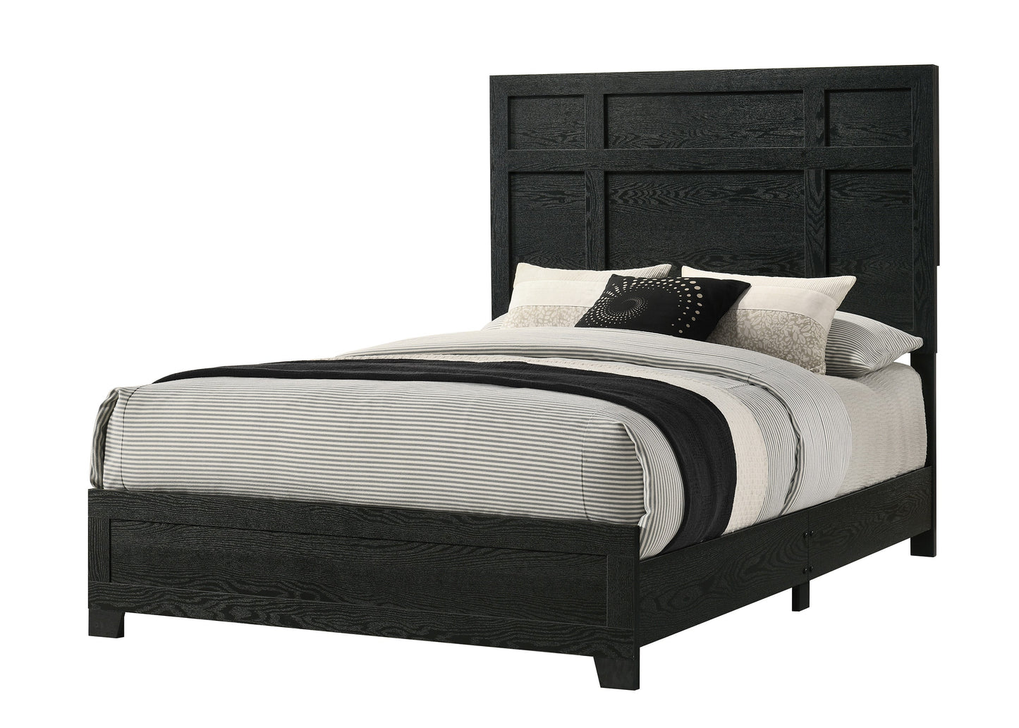 Cadence Black LED Panel Bedroom Set B4511