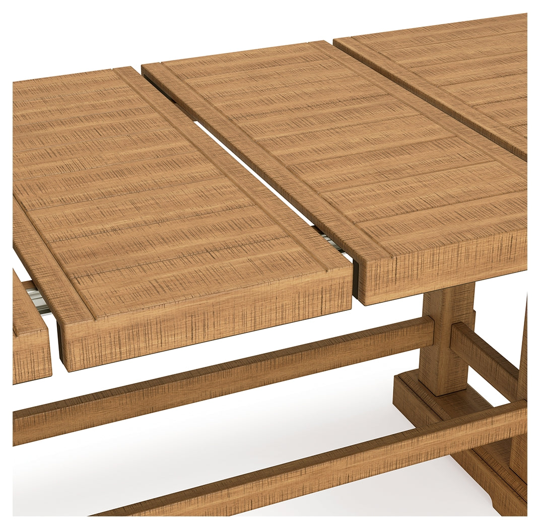 Havonplane Counter Height Dining Table and 6 Barstools in Brown D773