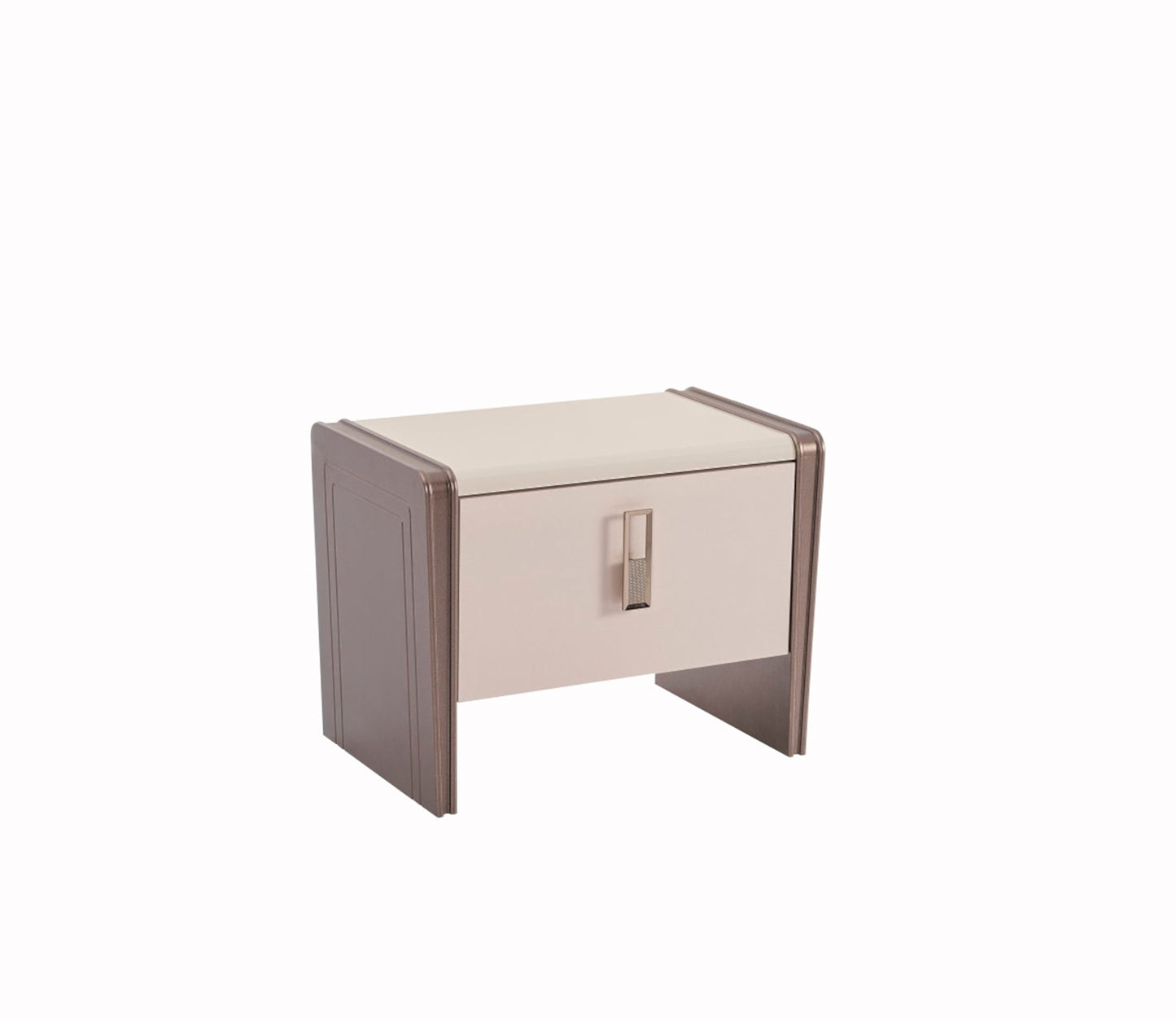 Nirvana Luxury Bedroom Set (Bed & Dresser With Mirror & Ottoman & 2 Nightstand With Back )