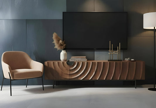 Onda Walnut 79" TV Console