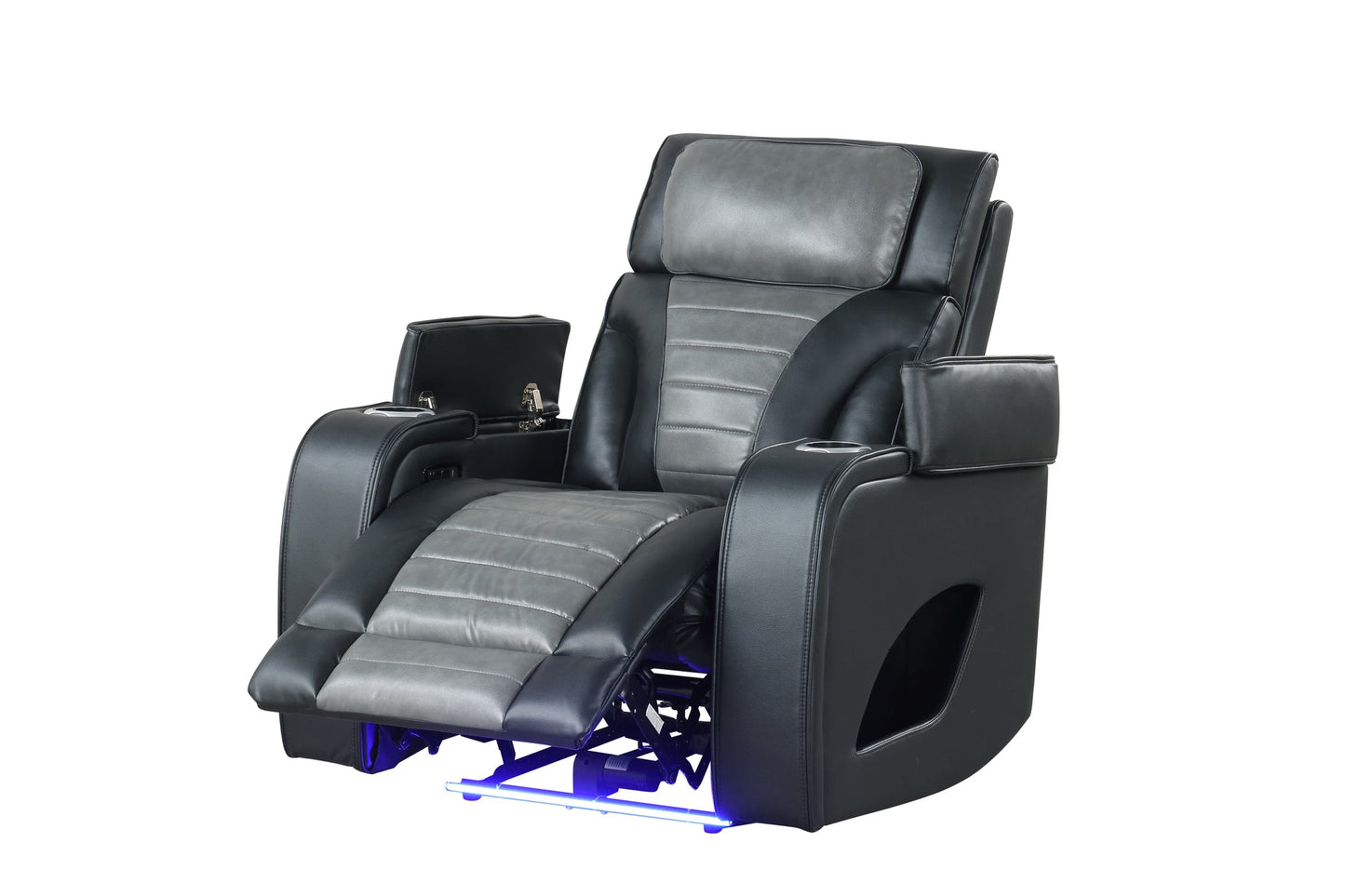 Robin Black POWER/LED/BLUETOOTH SPEAKERS 3PC Reclining Set S4200
