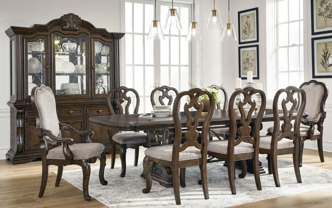 Marlee Dark Brown  Dining Room Set D947