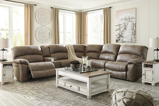 Segburg Driftwood 4pc Power Reclining Sectional