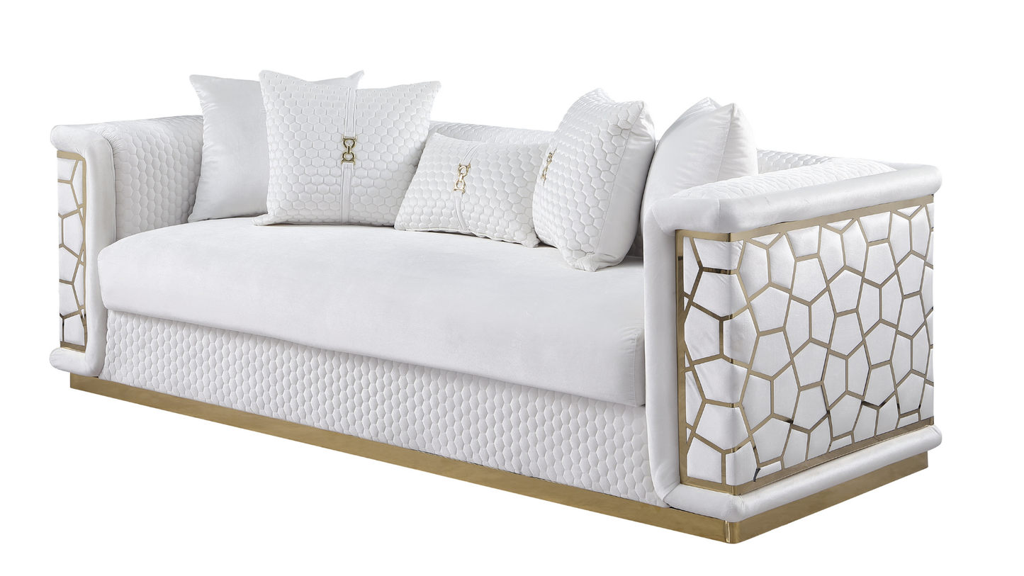 Stella White  Living Room Set S1015