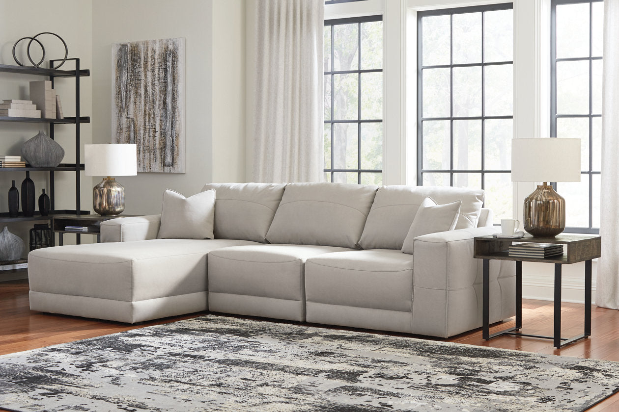 Next-Gen Gaucho Gray 3pc LAF Chaise Sectional 18304