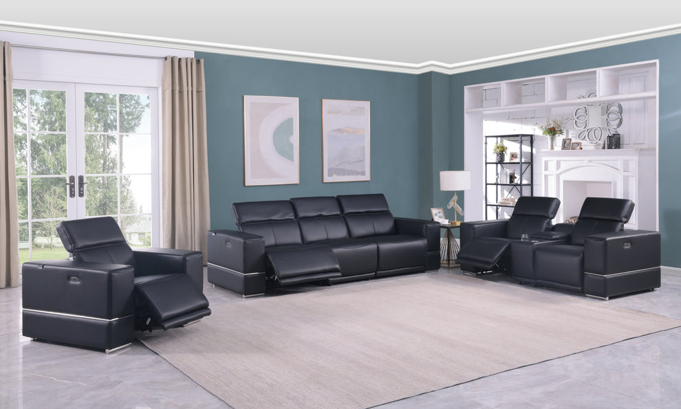 Franco Black POWER  Reclining Living Room Set MI-1122