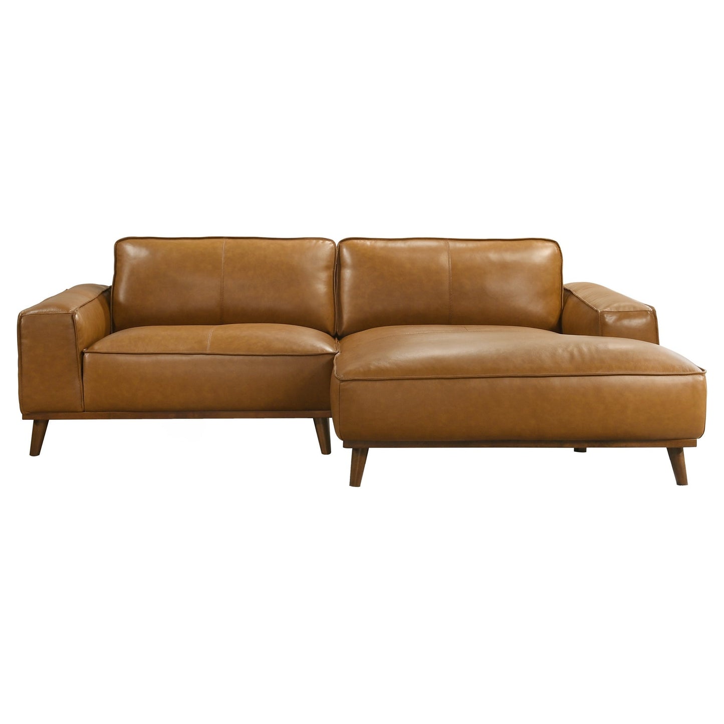 Kerrville Tan Genuine Leather Right Sectional