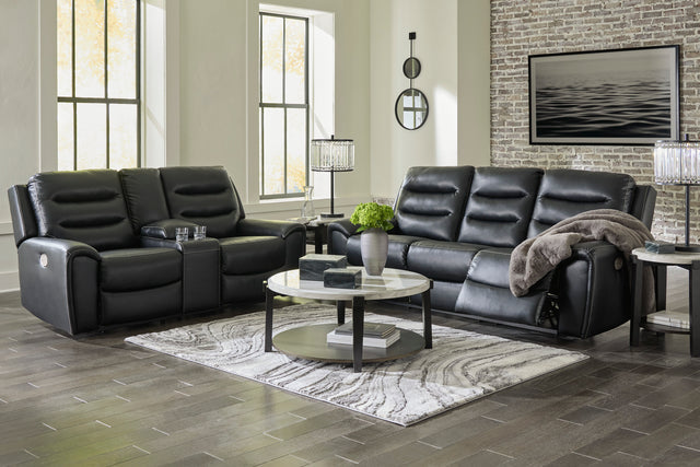 Warlin Black Power Reclining Living Room Set 61105