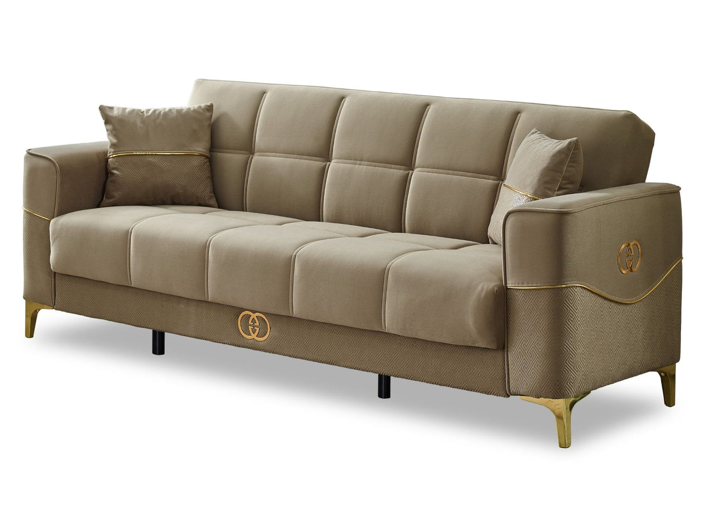 Clara 3-pieces (Sofa & Loveseat & Chair) Livingroom Set Beige