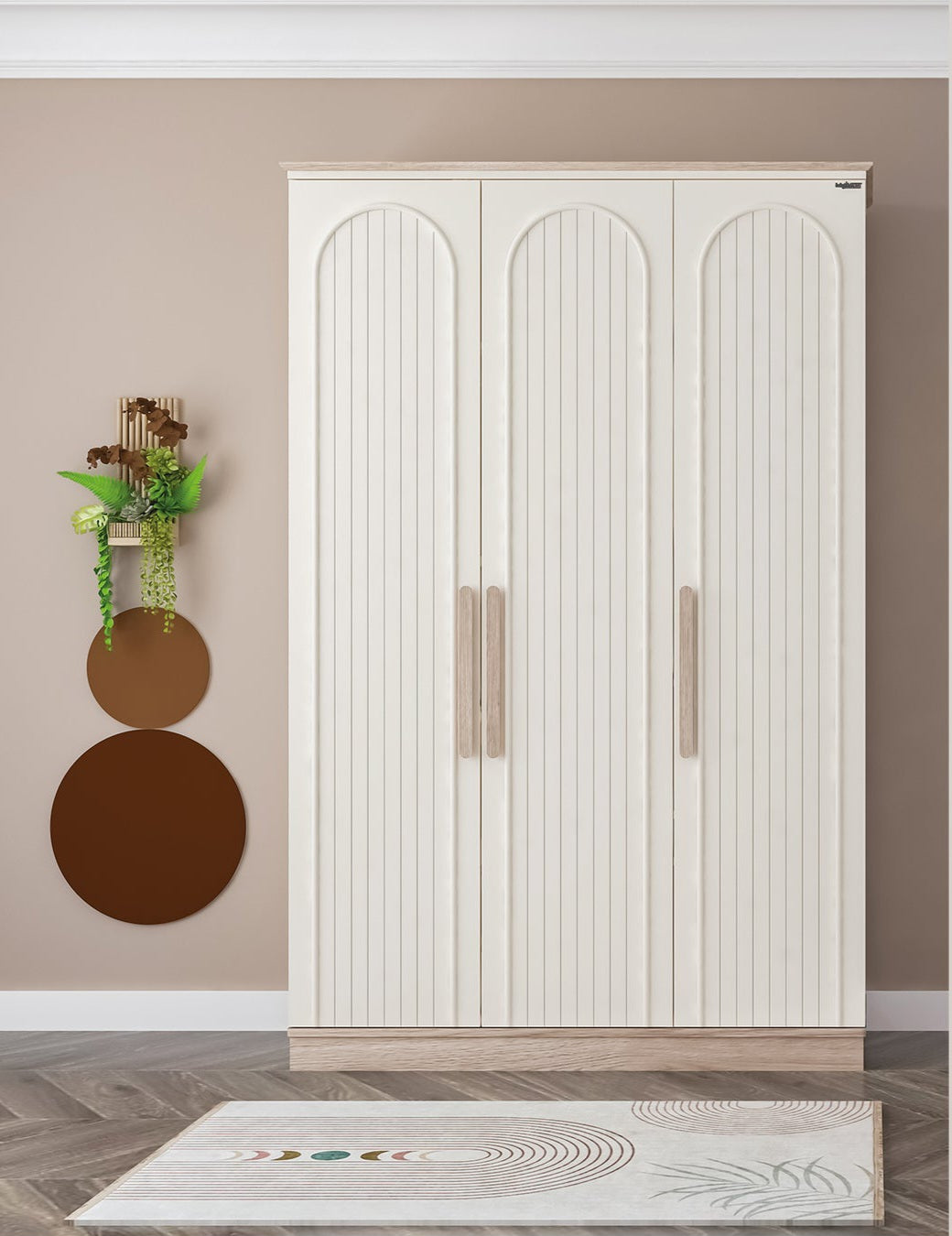 Bohemsoft 3 Door Wardrobe