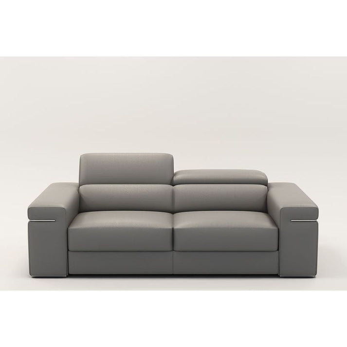 Soho Grey LEATHER MATCH Sofa and Loveseat S8020