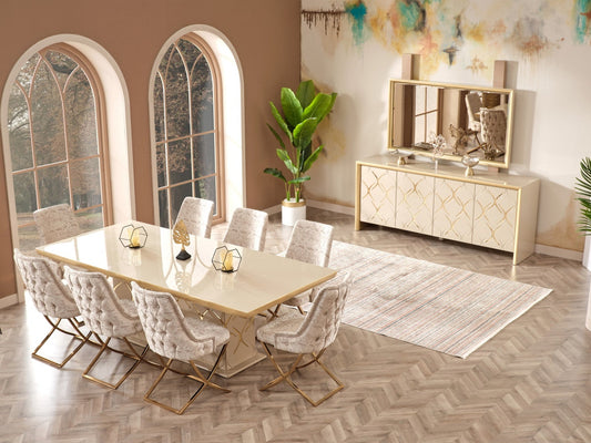 Napoli Diningroom Set (79"Dining Table & 6 Dining Chair)
