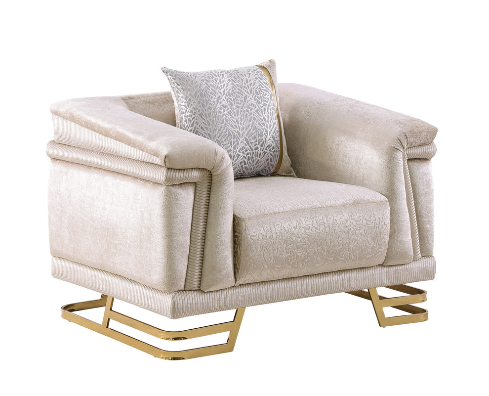 Amalfi Champagne Living Room Set S1010