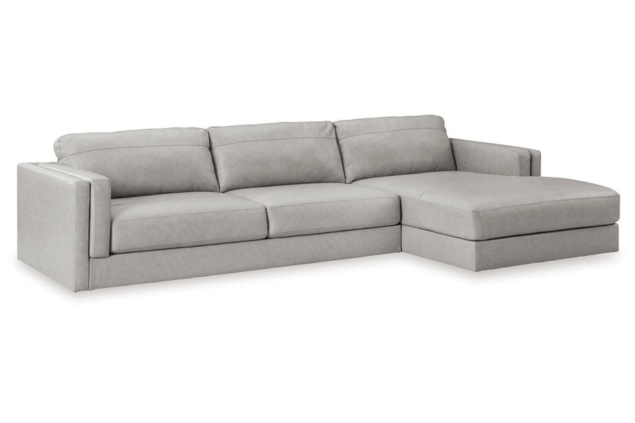 Amiata Glacier 2pc Sectional with Chaise 57404