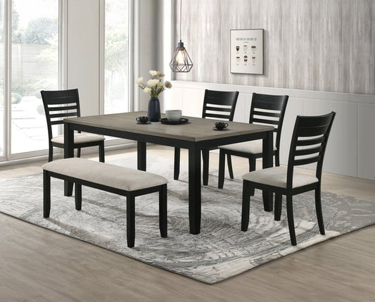 Folio Black/Neutral Dining Set 2132