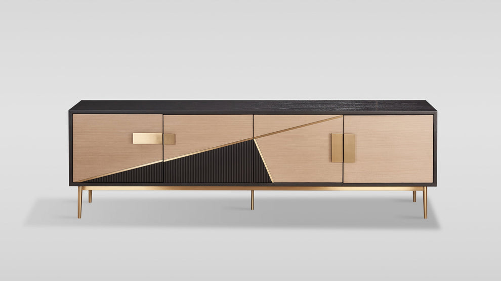 Divolia Black 79" TV Console