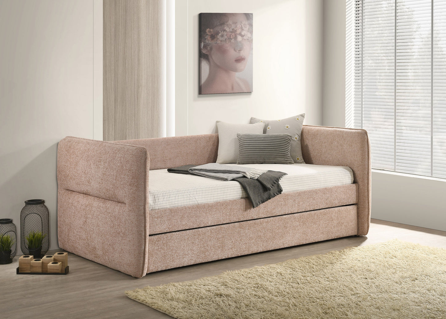 Philipa Mauve Daybed with Trundle 5324