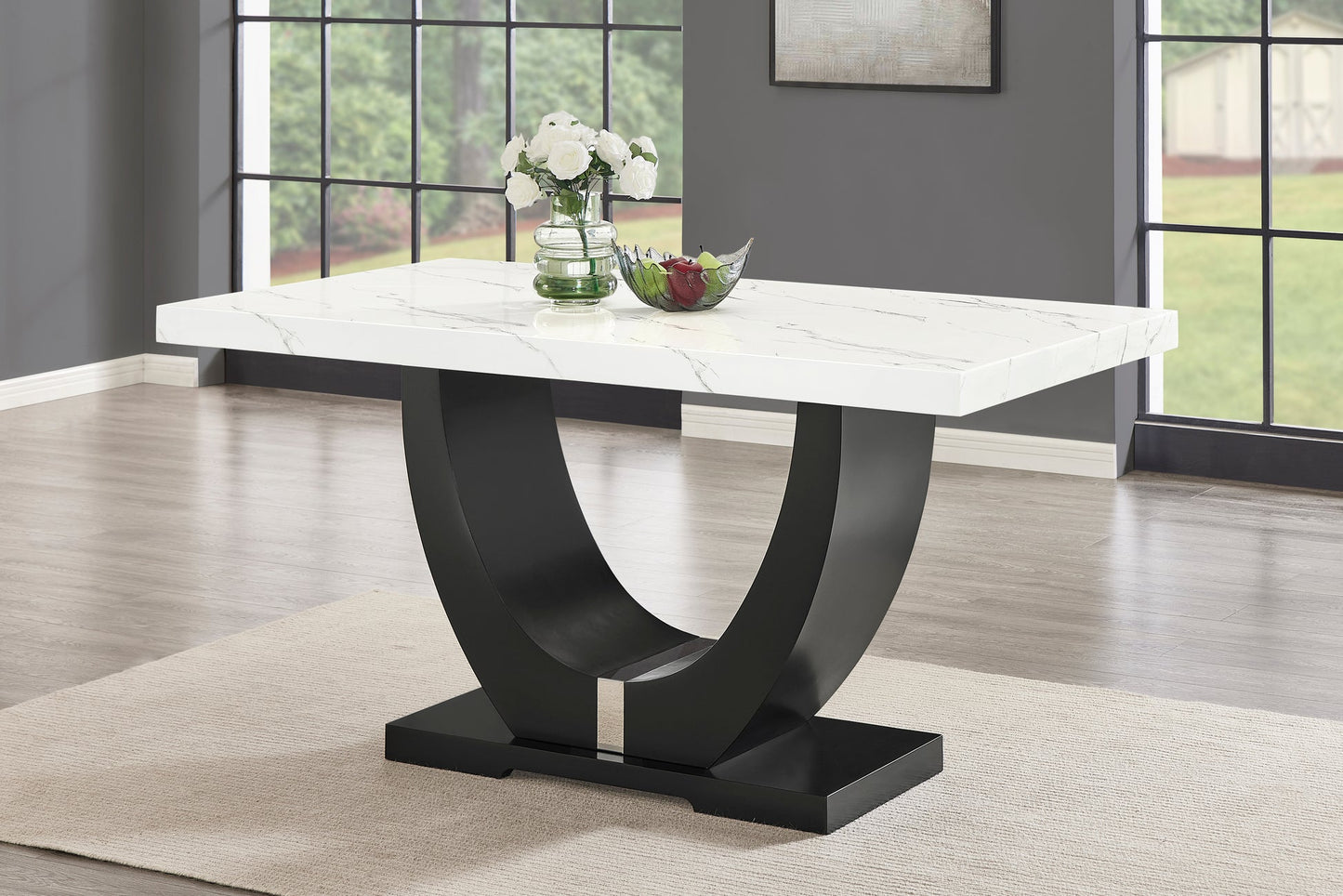 Larry Black Counter Height Set D181