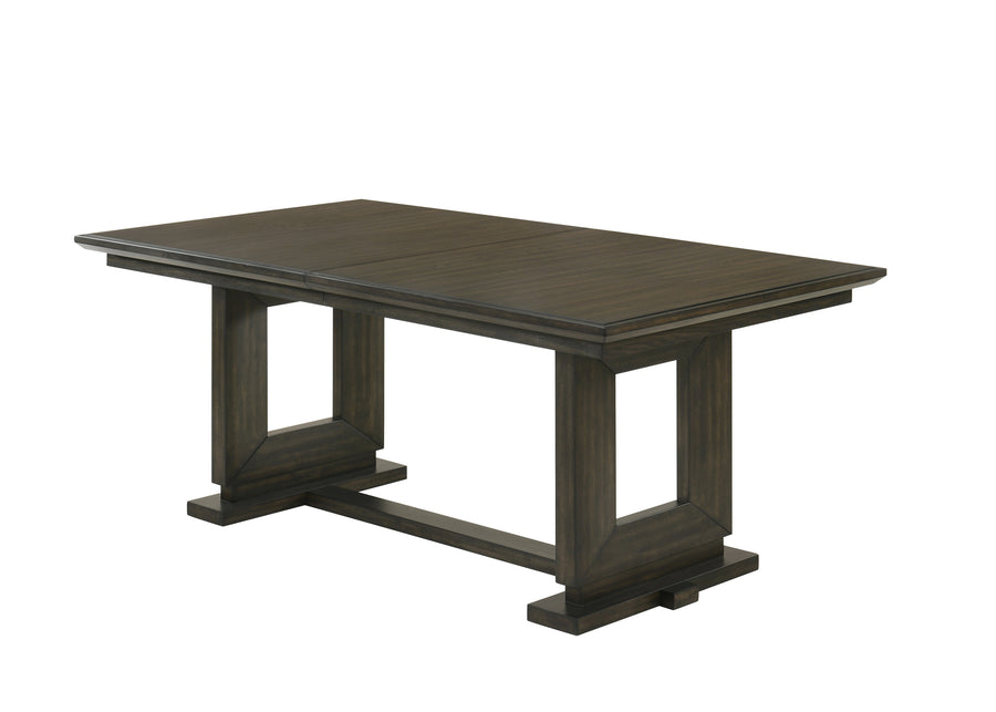 Herbert Espresso/Beige Extendable Dining Set 2154