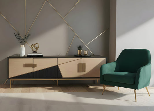 Divolia Black 79" TV Console