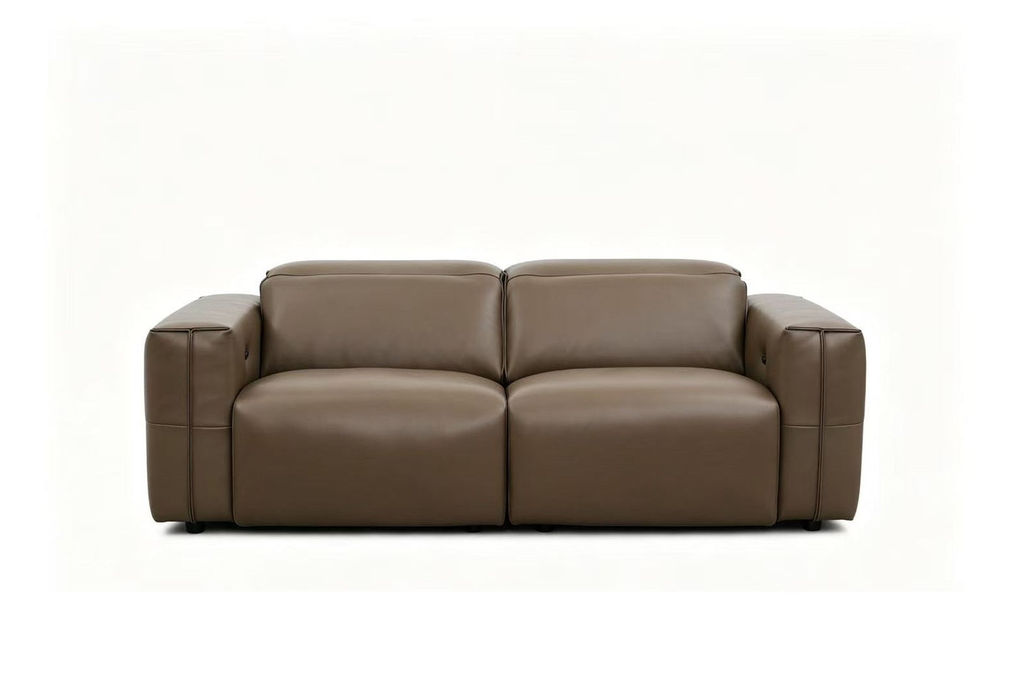 Ember Brown Italian Leather/Match POWER Reclining Sofa and Loveseat (3+2) MI-2500