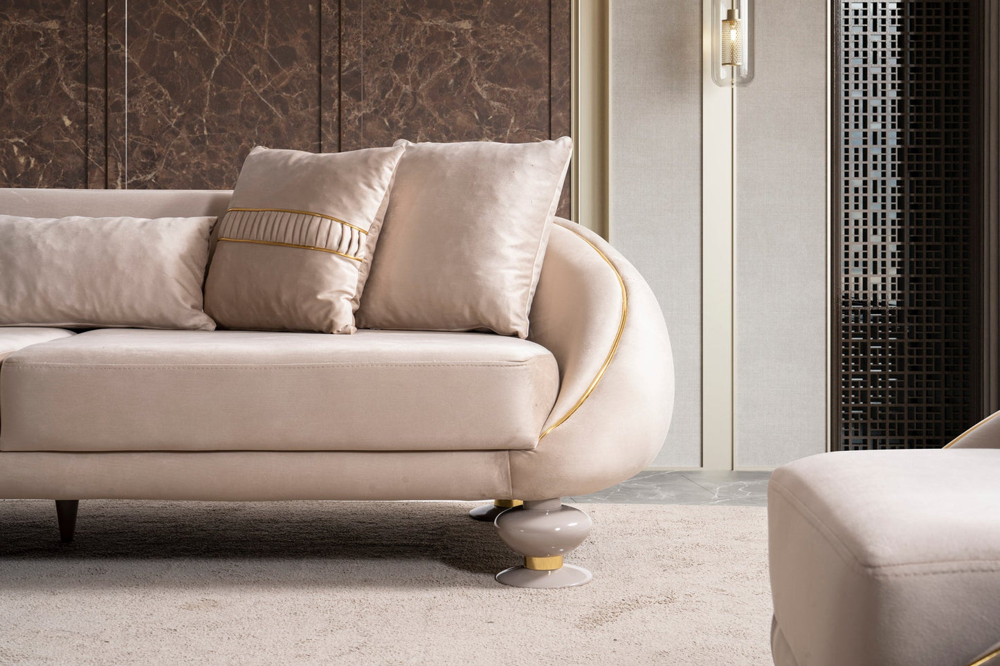 Elisyum Collection Luxury Living Room Set